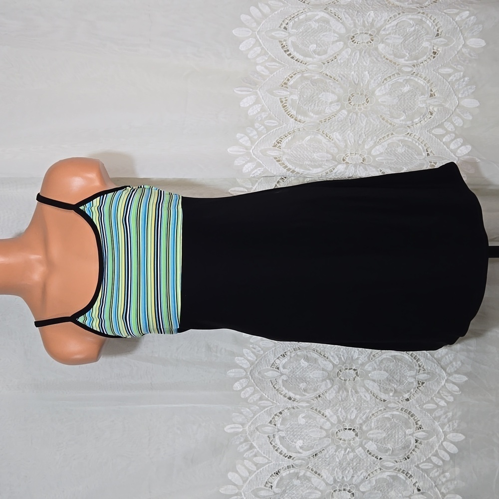 Y2K Striped I.N. San Francisco Dress sz Large